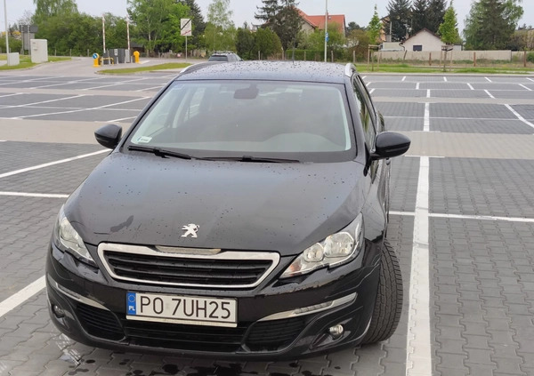 Peugeot 308 cena 41500 przebieg: 141000, rok produkcji 2017 z Poznań małe 56